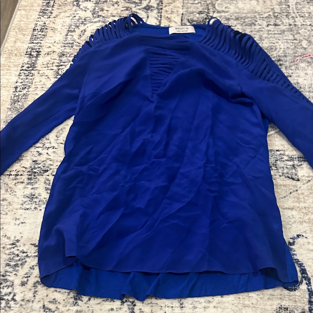 Halston Heritage Vibrant Blue Blouse
